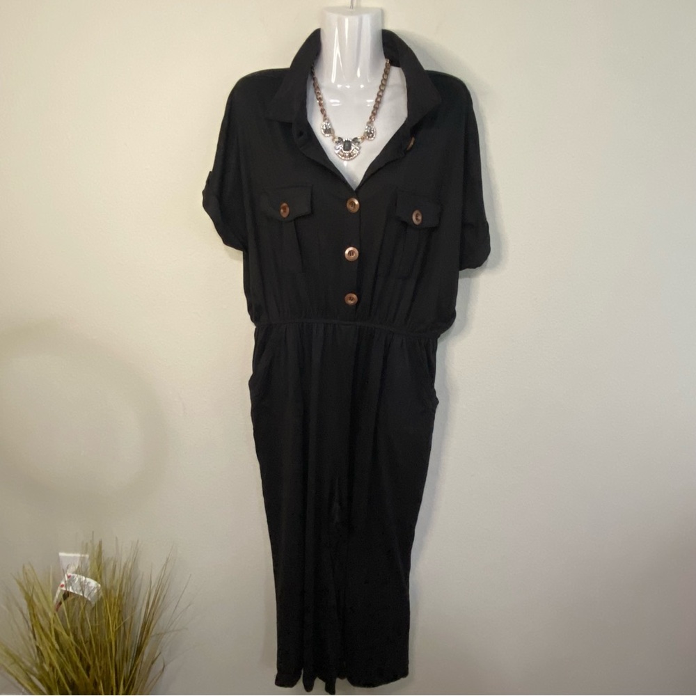 XL Black Romper Jumpsuit by J for Justify  w144